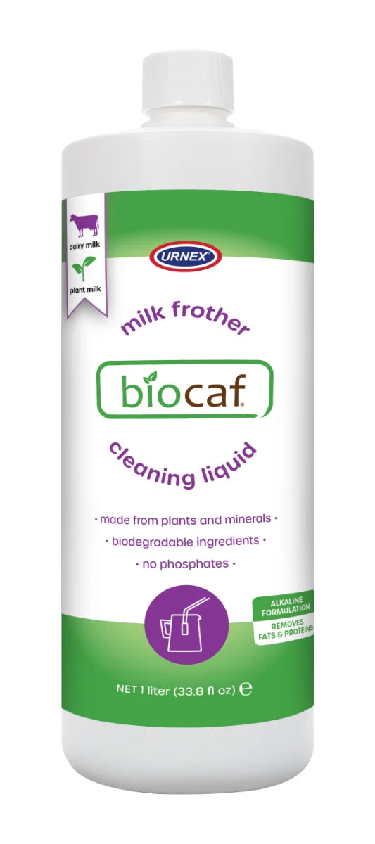 Urnex Biocaf Alkaline Milk Cleaner 1L - Coffee Coaching Club