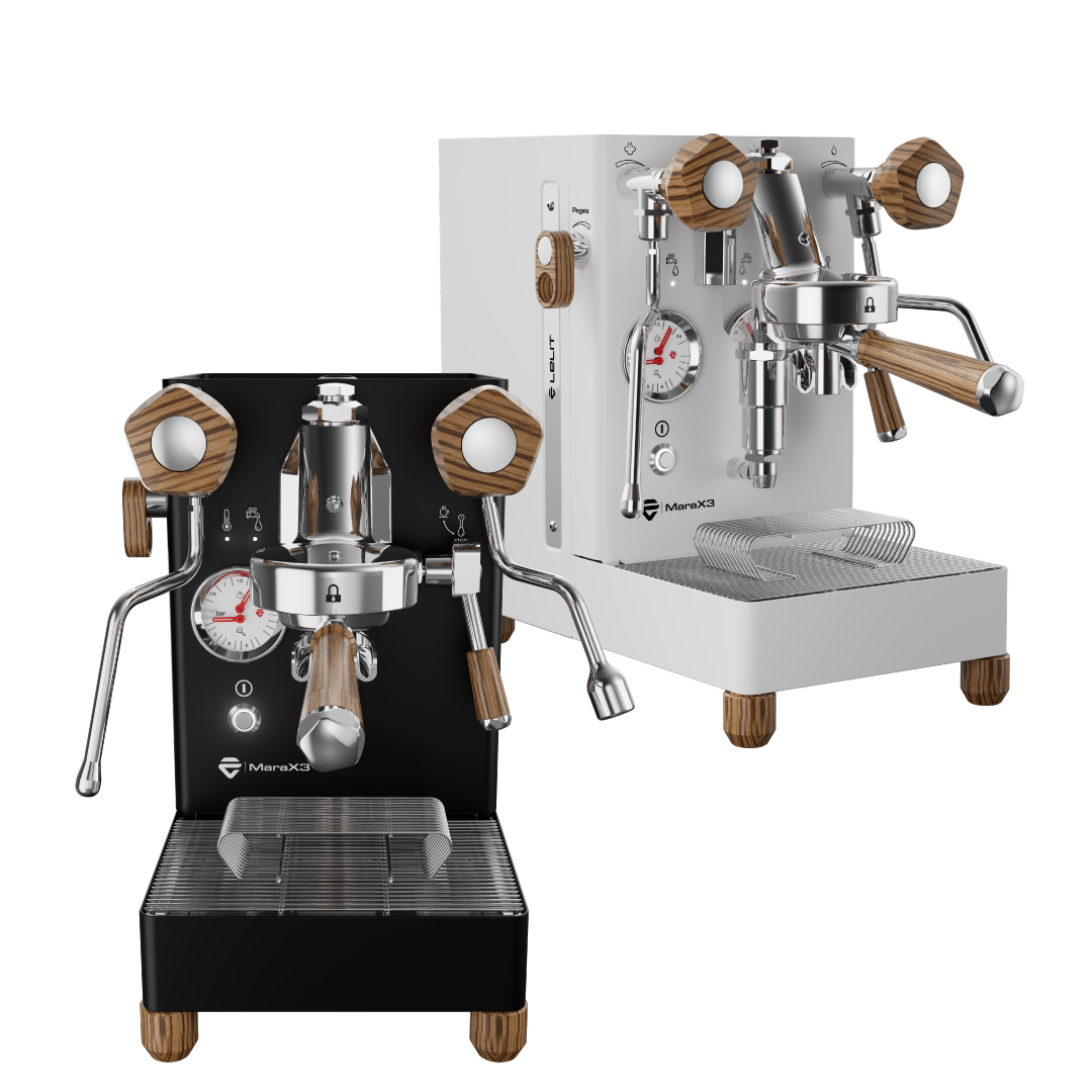 Lelit Mara X3 Farbvarianten Edelstahl Schwarz Weiss - Coffee Coaching Club 3