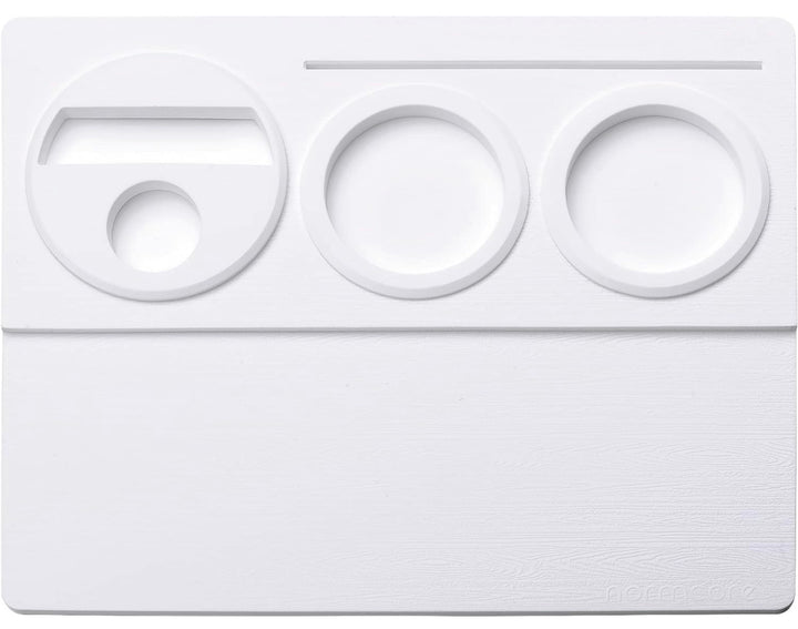 Tapis de tassage Normcore V2 blanc sur le plan de travail – Coffee Coaching Club 4