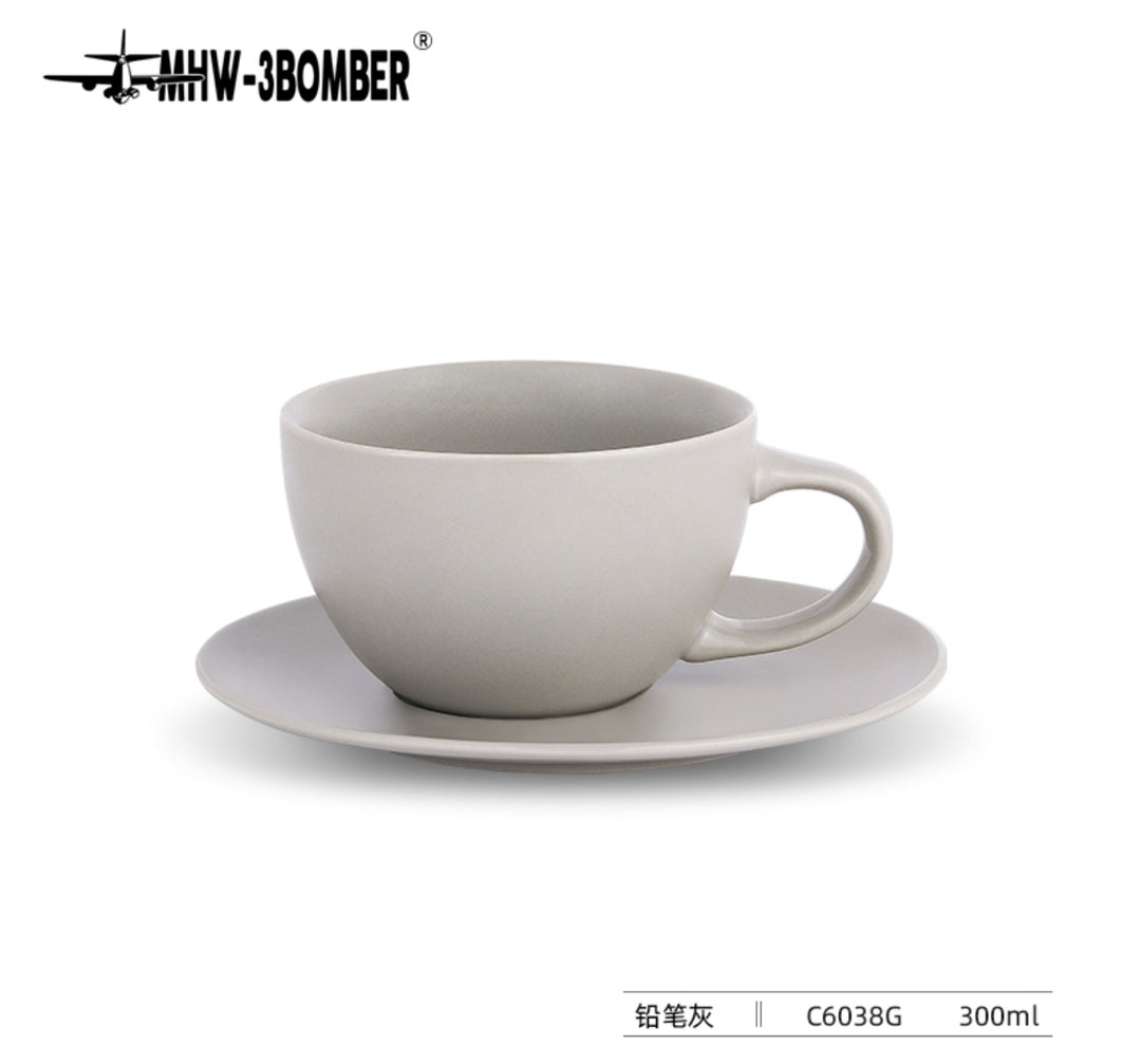 MHW-3BOMBER Mars series coffee ceramic cup 300 ml grey – Coffee Coaching Club