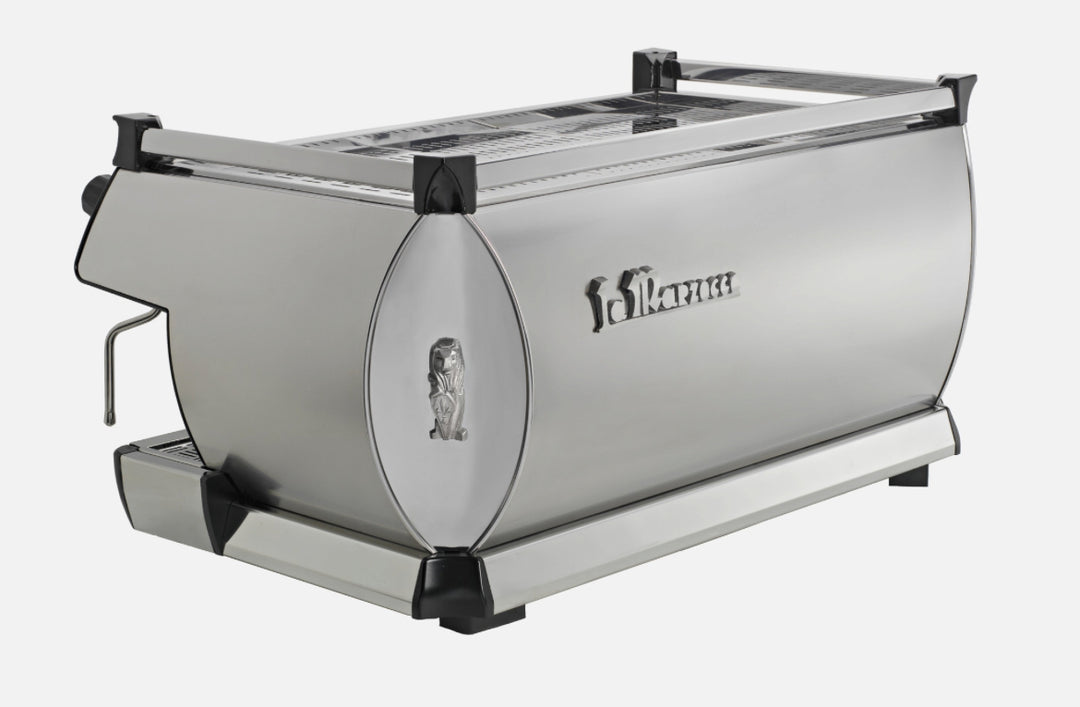 La Marzocco GB5 AV 3-gruppig – Seitenansicht – Coffee Coaching Club 2