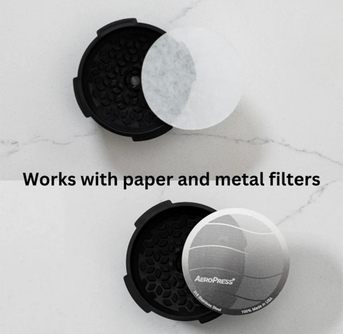 Aeropress Flow Control soporte de filtro - Coffee Coaching Club