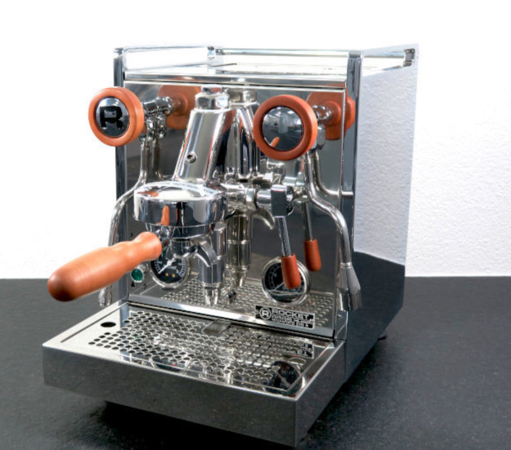 Rocket Holz-Drehgriff Birnbaum Detail – Coffee Coaching Club 2