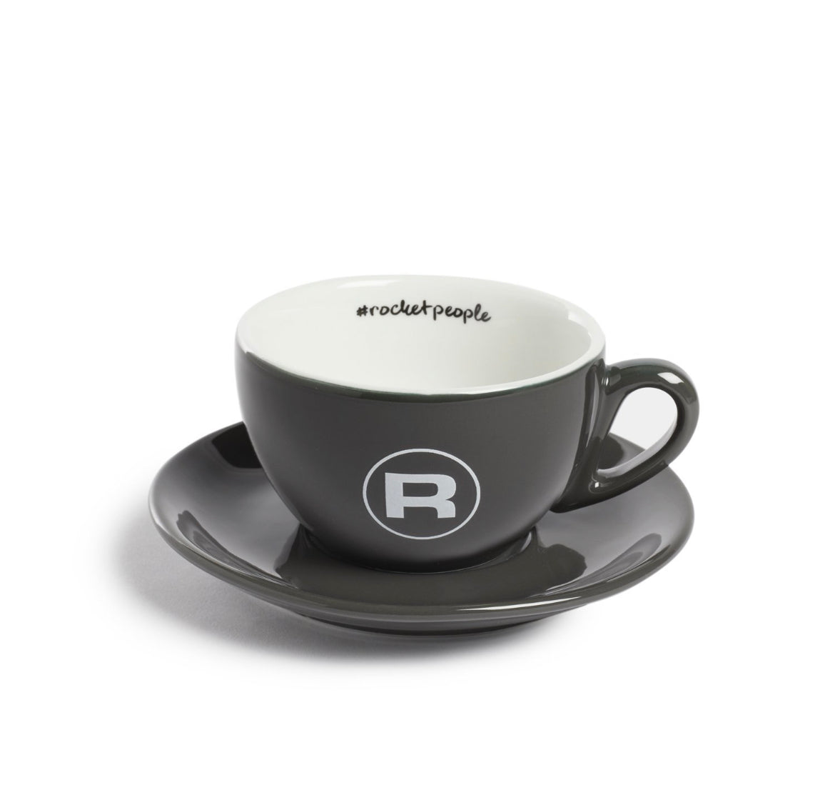 Rocket Tassenset Cappuccino #Rocketpeople grau 6er-Set – Coffee Coaching Club 2