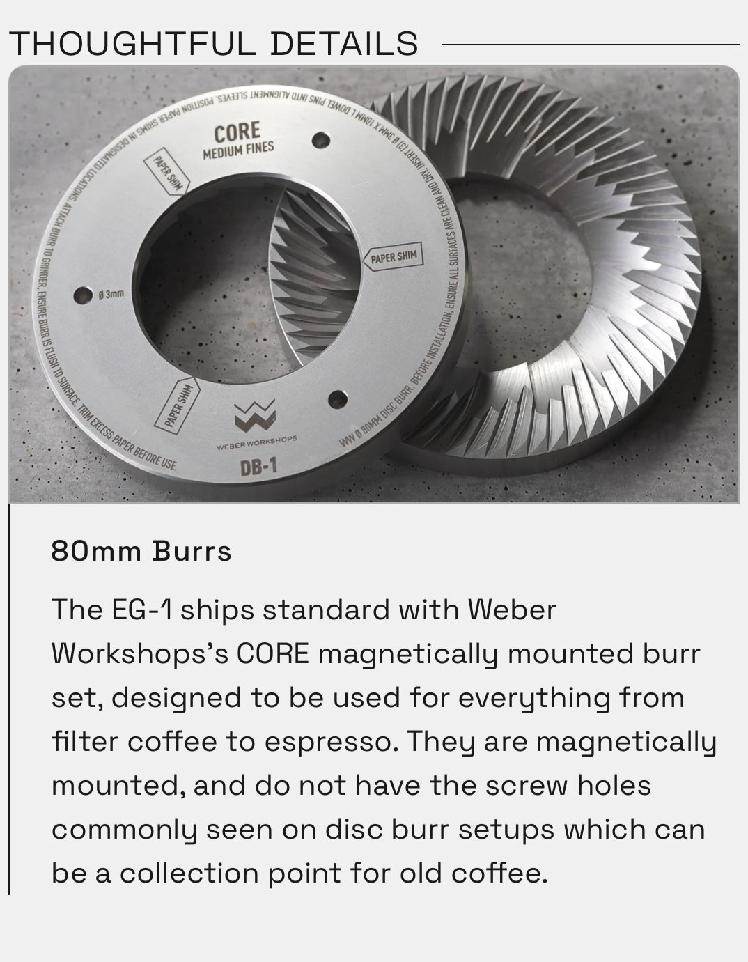 Weber Workshops EG-1 80mm Flat Burr Mühle Schwarz – Coffee Coaching Club 8