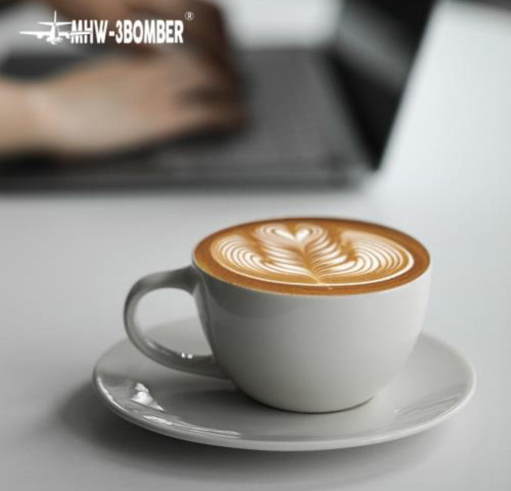 MHW-3BOMBER Mars series coffee ceramic cup 300 ml grey – Coffee Coaching Club