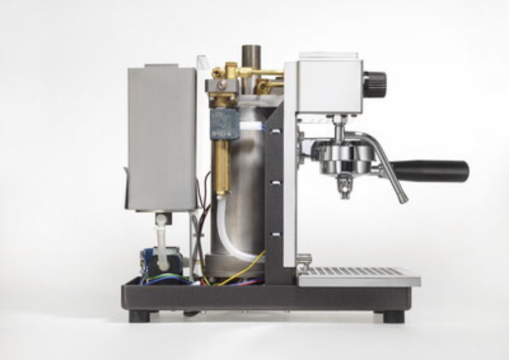 Olympia Express Maximatic manufacture en acier inoxydable – Coffee Coaching Club 7