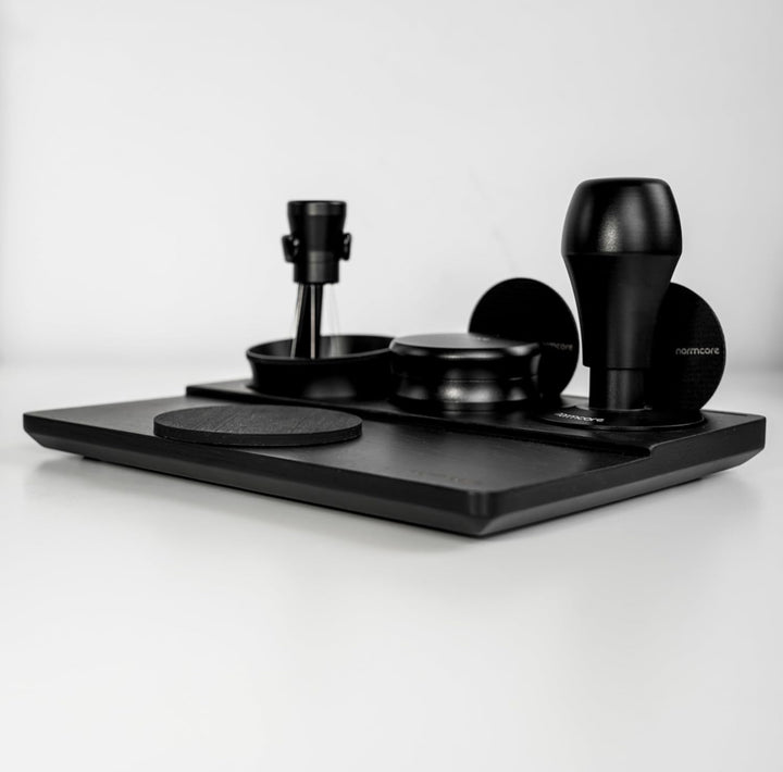 Normcore Tampmatte in legno, vista dettagliata – Coffee Coaching Club 6