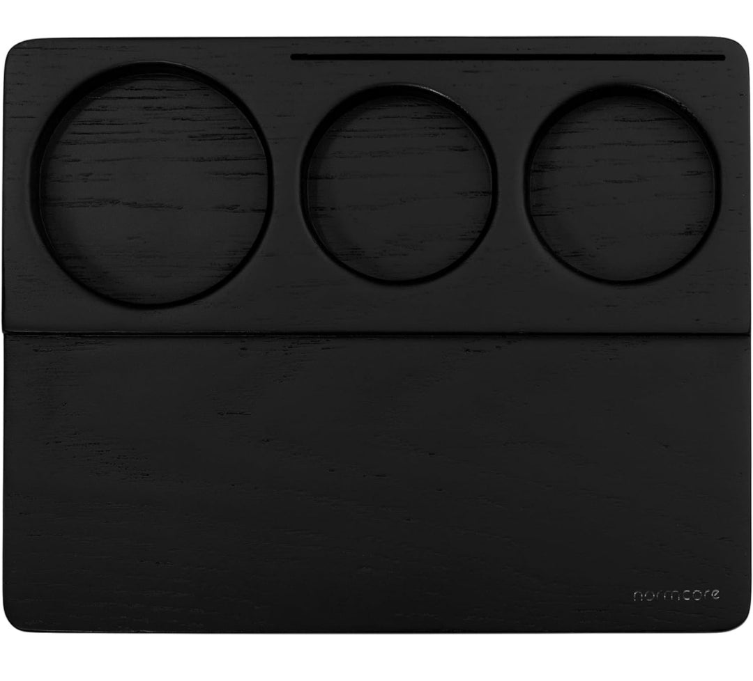 Normcore Tampmatte in legno massiccio, rovere nero – Coffee Coaching Club 1