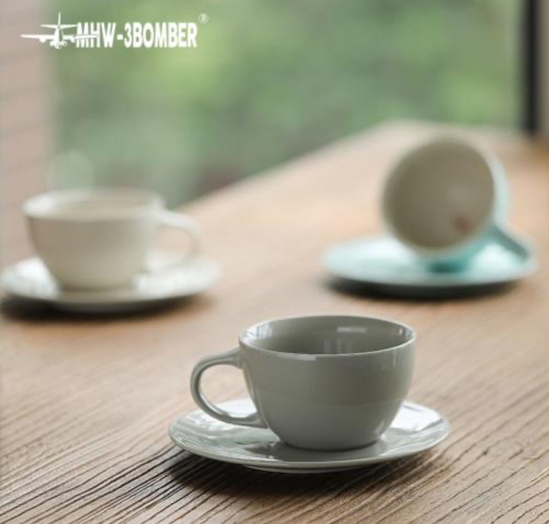 MHW-3BOMBER Mars series coffee ceramic cup 300 ml grey – Coffee Coaching Club
