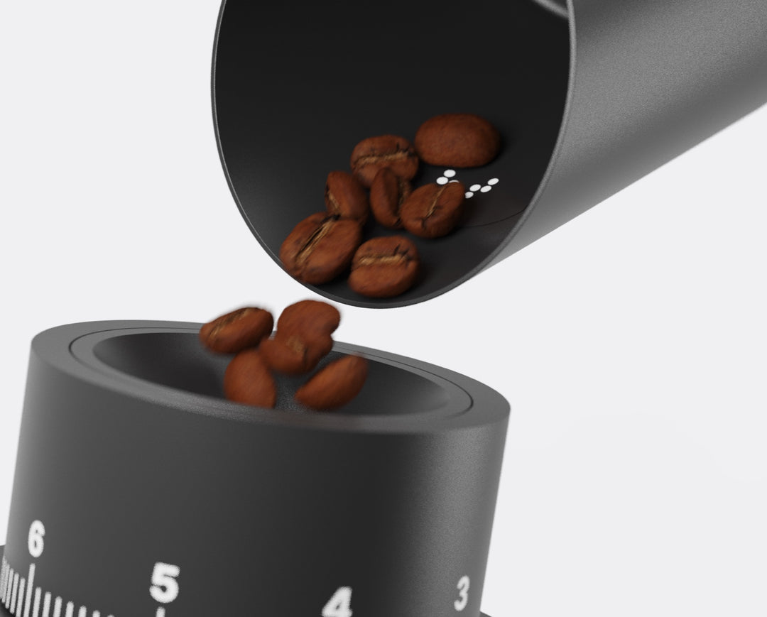Subminimal Subscale Dosing Cup mit Wägefunktion - Coffee Coaching Club