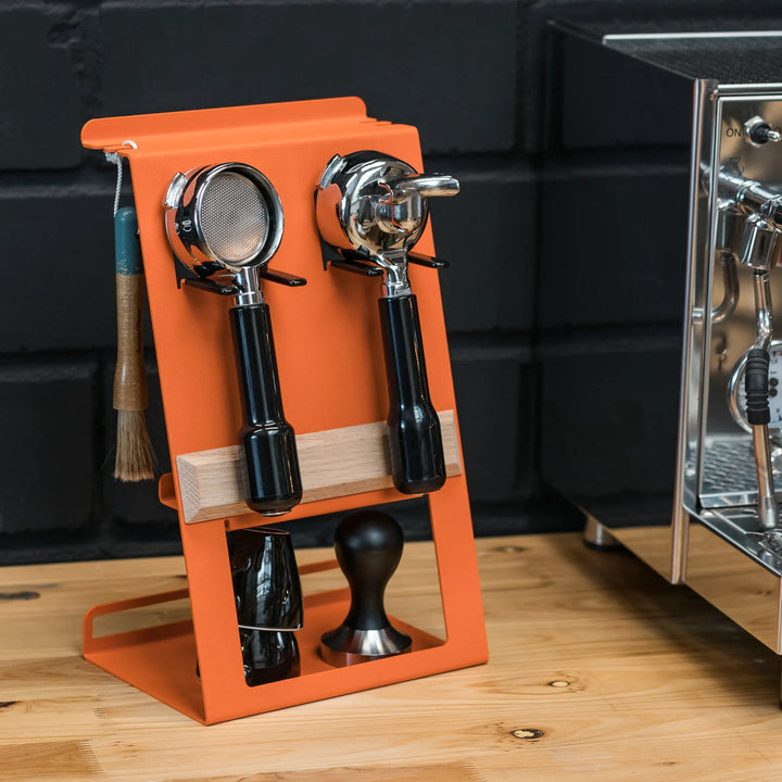Flate - station with portafilter holder for barista accessories - Coffee Coaching Club