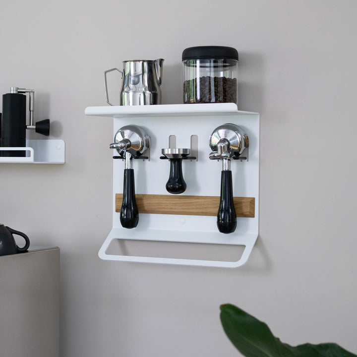 Flate - Board mit Siebträgerhalter für Barista Zubehör - Coffee Coaching Club