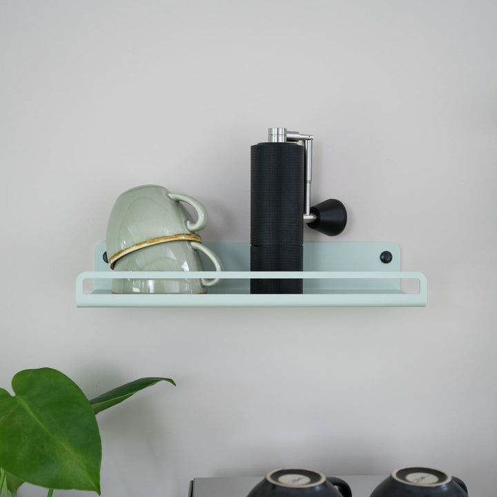 Flate - barista wall shelf for coffee beans and barista accessories - Coffee Coaching Club