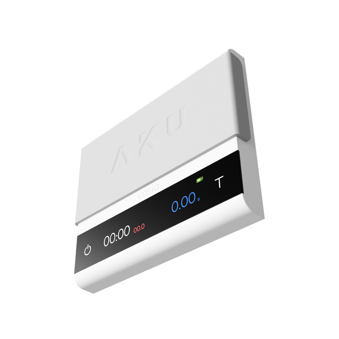 Varia AKU PRO Kaffeewaage OLED-Farbdisplay – Coffee Coaching Club 2