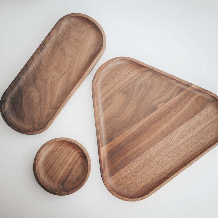 Normcore Premium Nussbaum Tablett-Set - Coffee Coaching Club