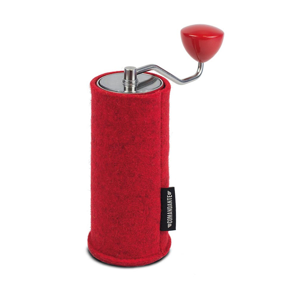 Comandante C40 Funda de Fieltro TOMATE - Coffee Coaching Club