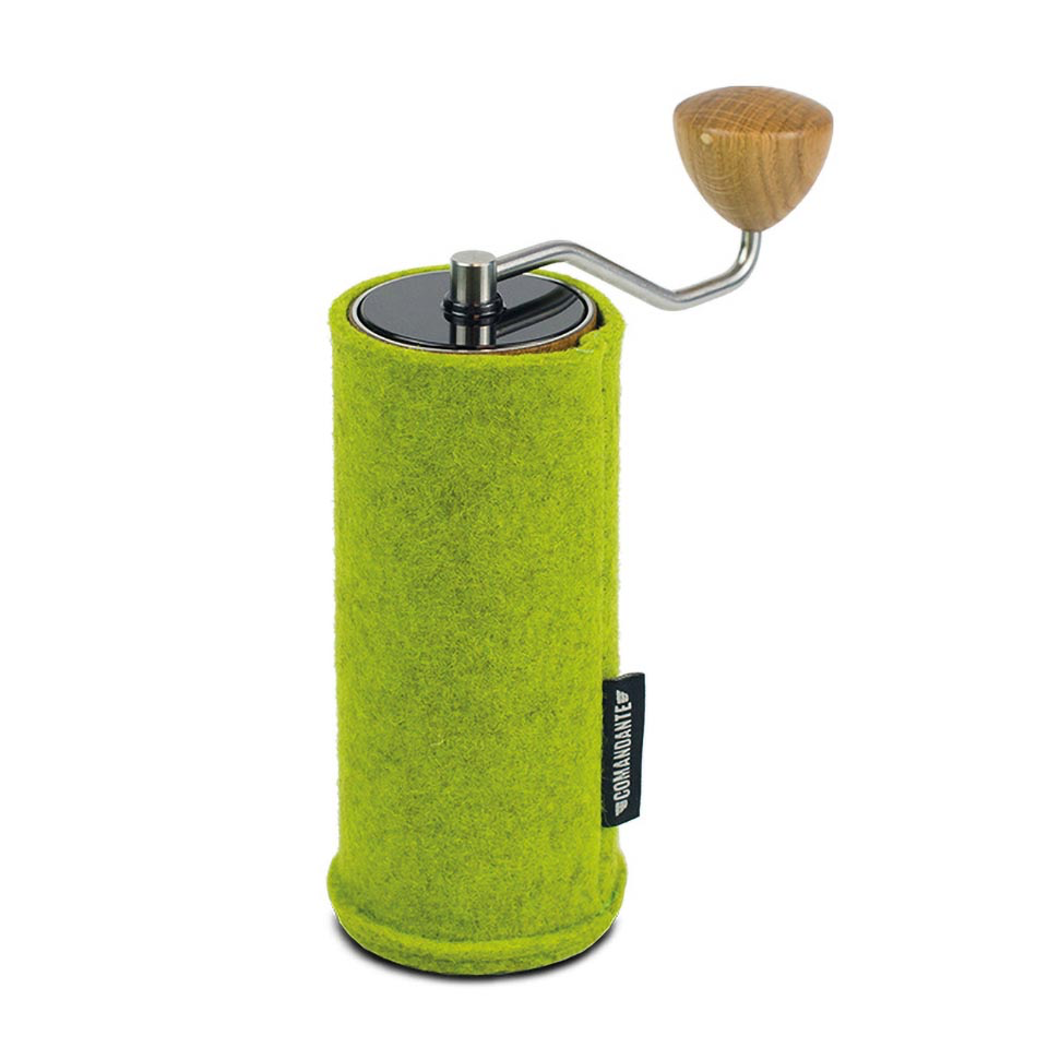 Comandante C40 Funda de Fieltro VERDE - Coffee Coaching Club
