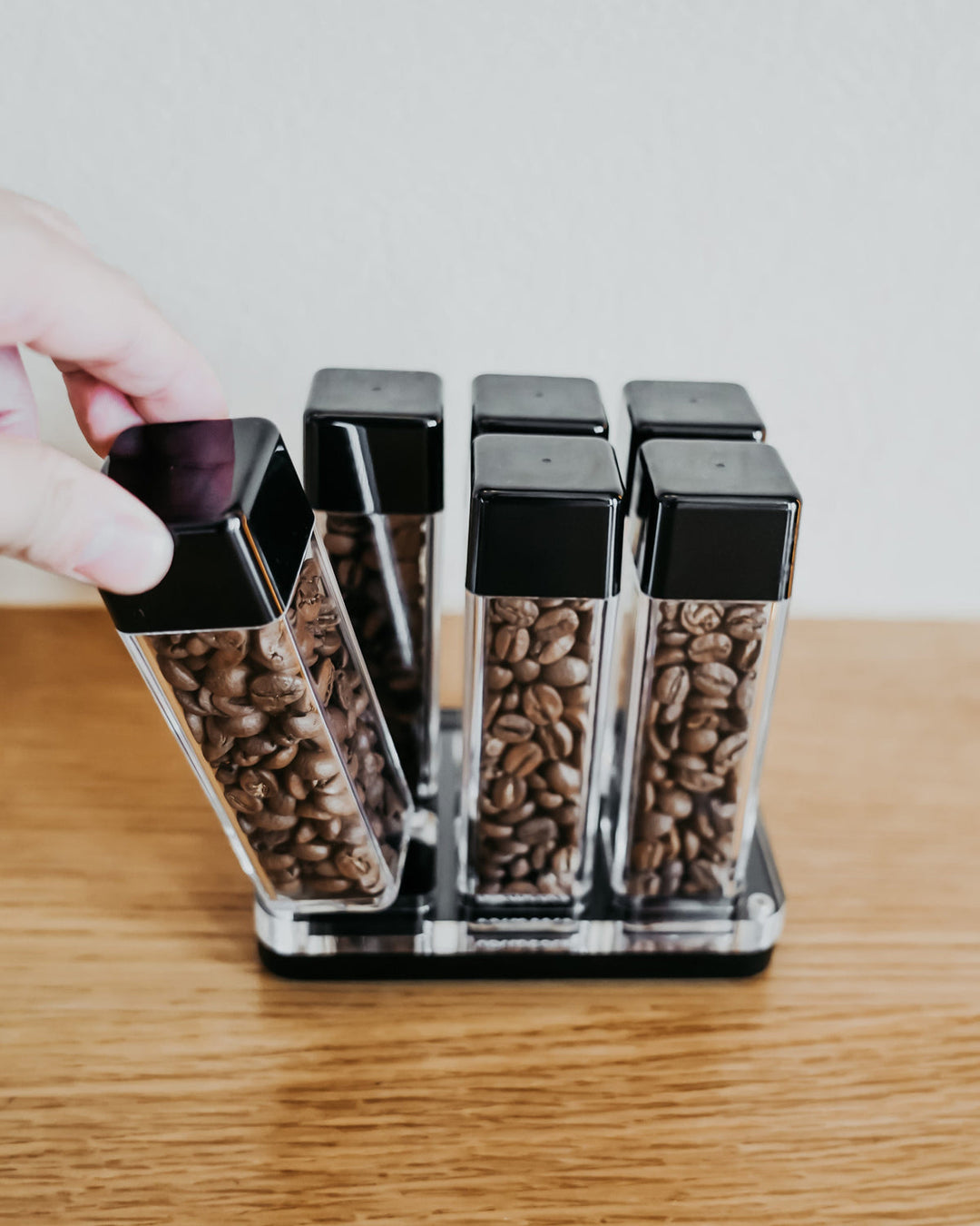 Normcore Bohnen-Tuben 6er mit Silikon-Trichter – Coffee Coaching Club 3