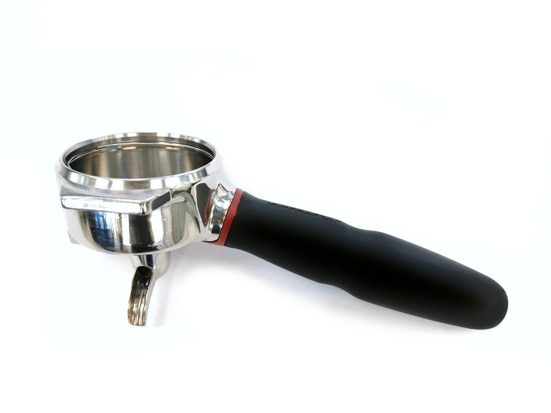 La Marzocco Straight-In Porta-filtro de 1 bico KB90, detalhe – Coffee Coaching Club 2