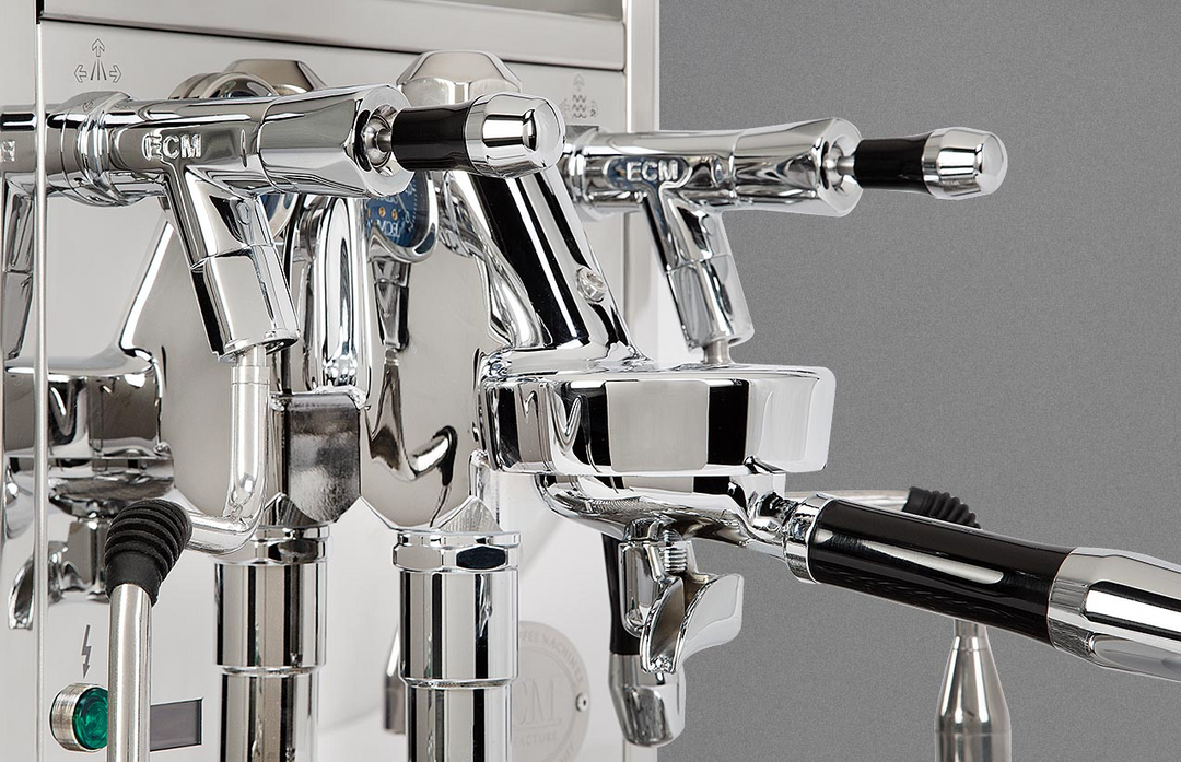 ECM Technika VI stainless steel housing – side view – Coffee Coaching Club 5