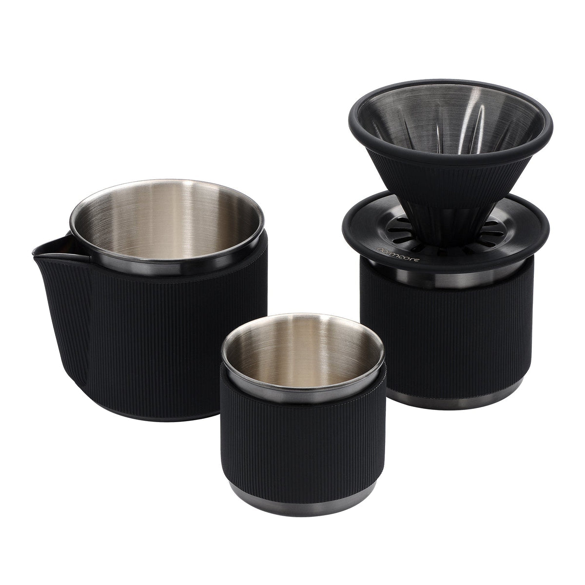 Normcore Portable Travel Pour-Over Set aus Edelstahl – Coffee Coaching Club 1