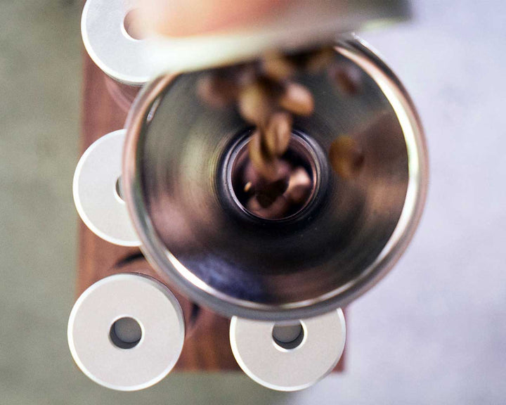 Weber Workshops imbuto per dosaggio singolo per Bean Cellars – Coffee Coaching Club 3