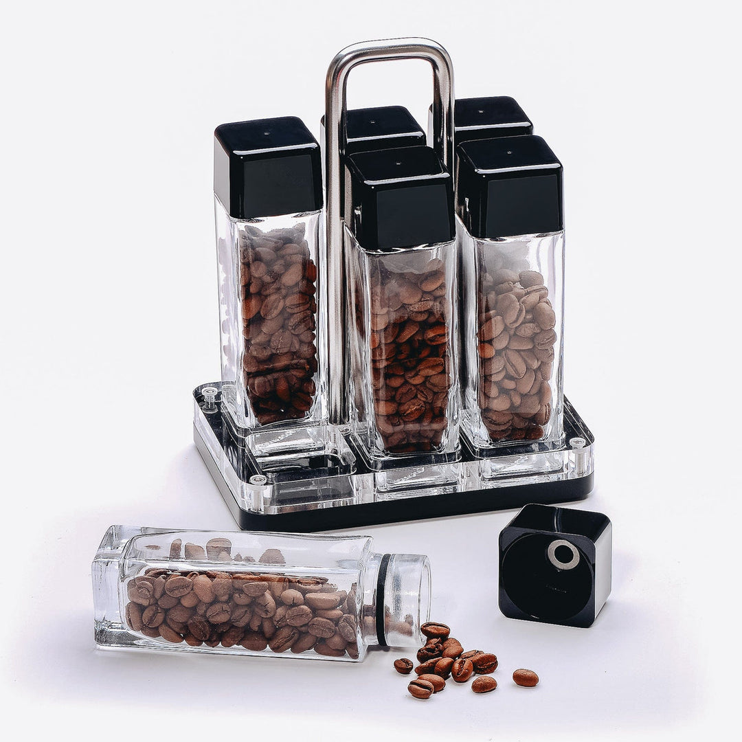 Normcore bean tube glass 6-piece lid with CO2 valve – Coffee Coaching Club 2