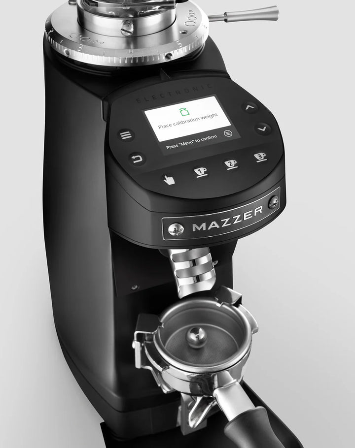 Mazzer Mini G GBW en noir – vue détaillée - Coffee Coaching Club