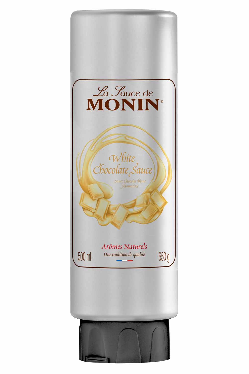 MONIN White Chocolate Sauce 500 ml – official product image from monin.ch
