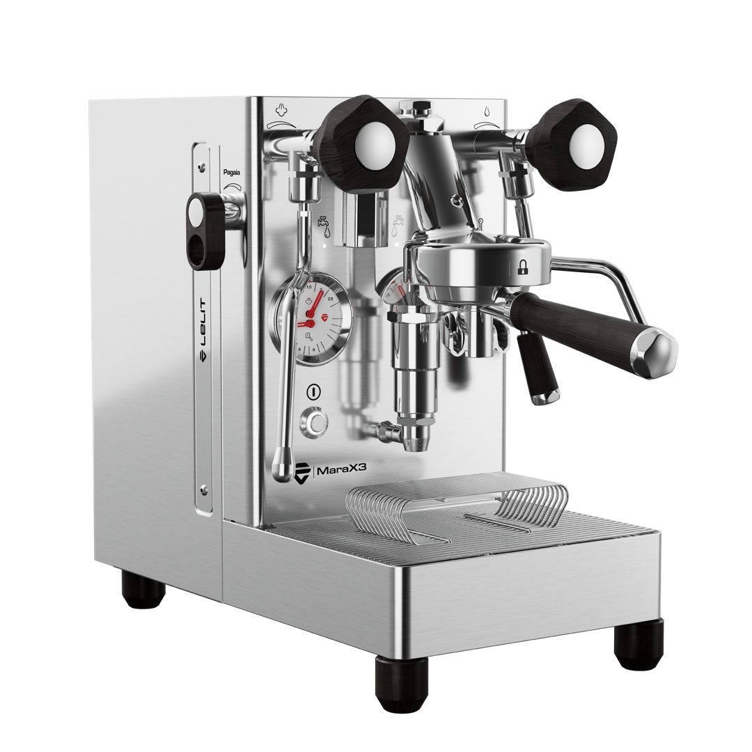 Lelit Mara X3 Frontansicht mit Pagaia Flow Control - Coffee Coaching Club 1