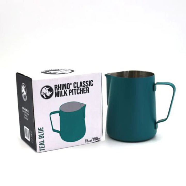 Rhino Classic Milchkännchen Teal 450 ml – Coffee Coaching Club 5