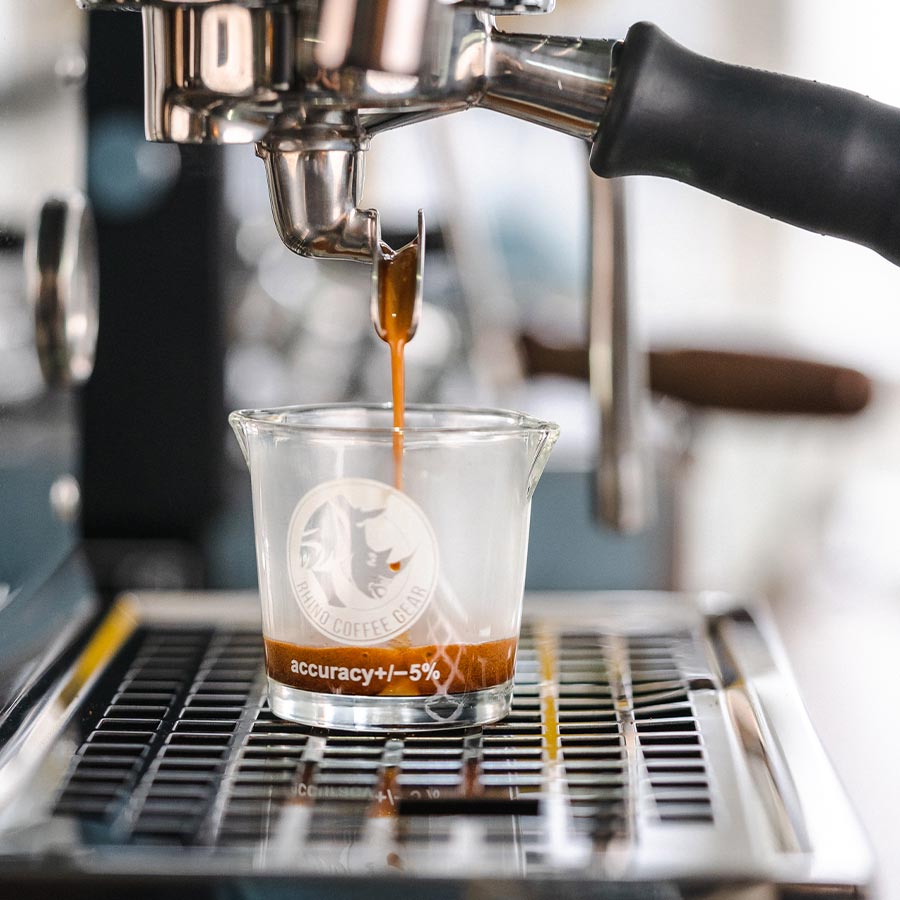 Rhino Shotglas mit Doppelauslauf - Coffee Coaching Club