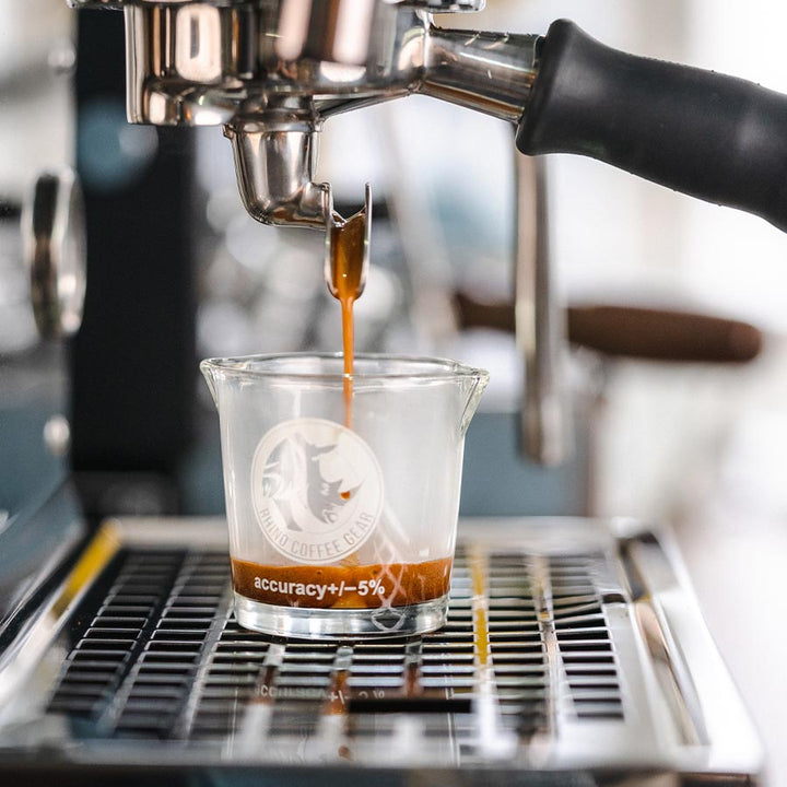 Rhino Shotglas mit Doppelauslauf - Coffee Coaching Club