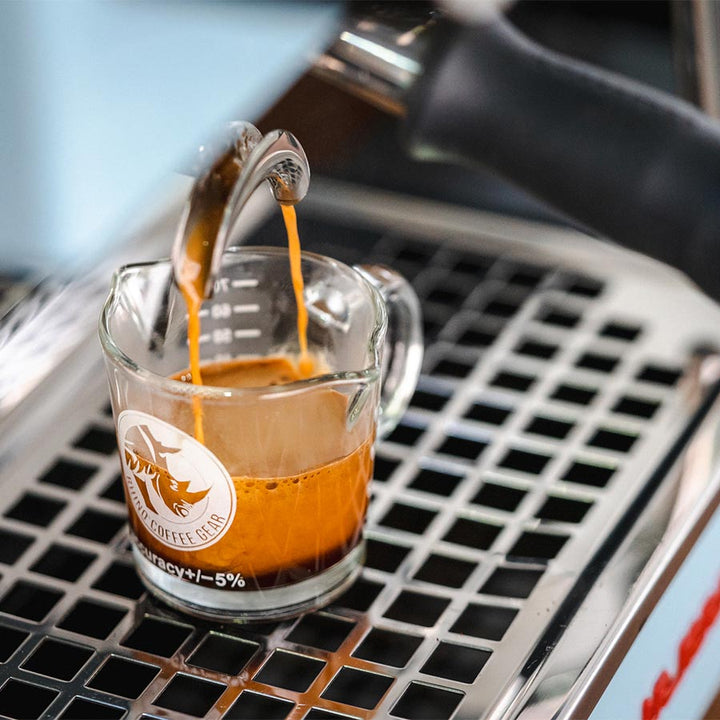 Rhino Shotglas mit Doppelauslauf - Coffee Coaching Club