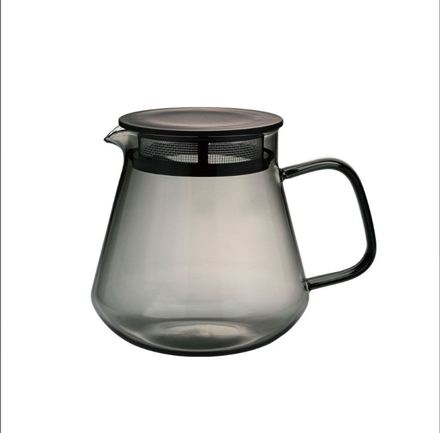 Hario Colors Tea &amp; Coffee Server 600 ml getöntes Glas Grau mit Sieb-Deckel - Coffee Coaching Club 2