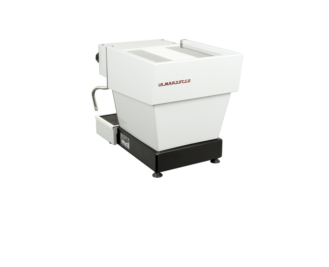 La Marzocco Linea Micra in Weiss – Rückansicht – Coffee Coaching Club