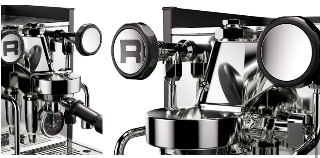 Rocket Appartamento TCA black copper detail view – Coffee Coaching Club 5