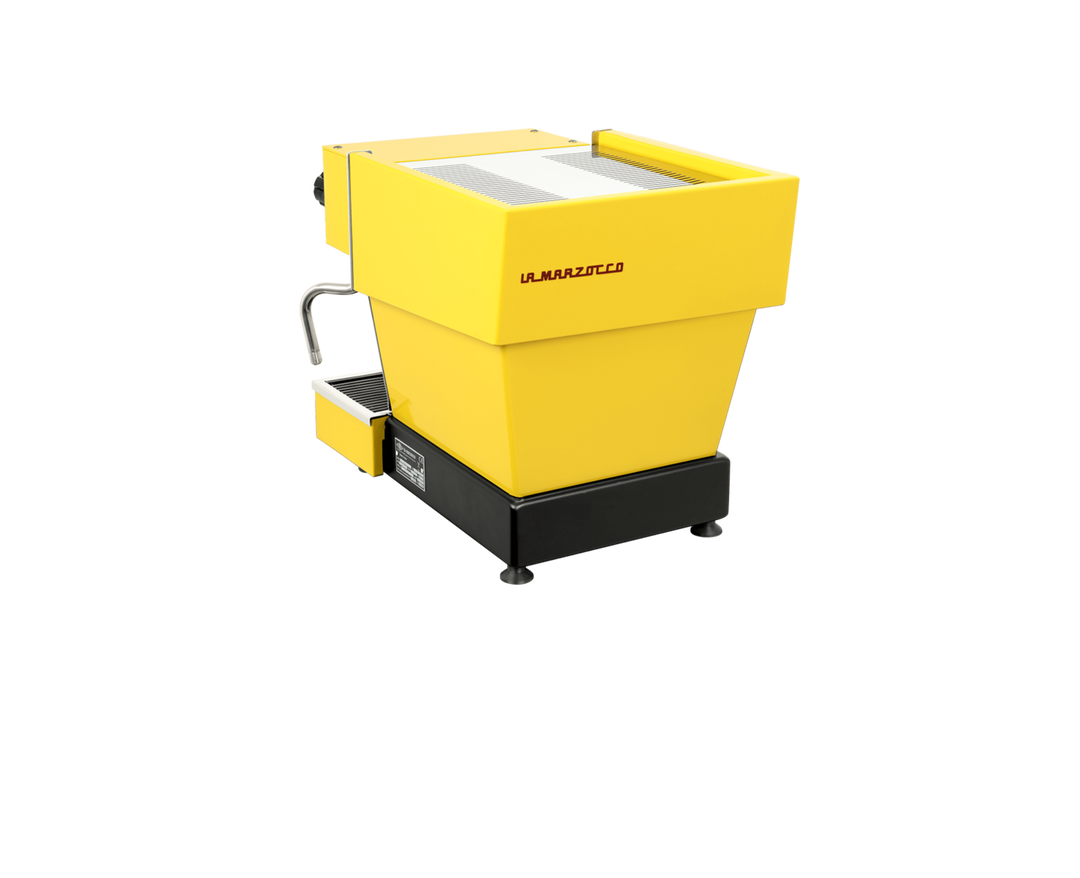 La Marzocco Linea Micra in Gelb – Frontansicht – Coffee Coaching Club