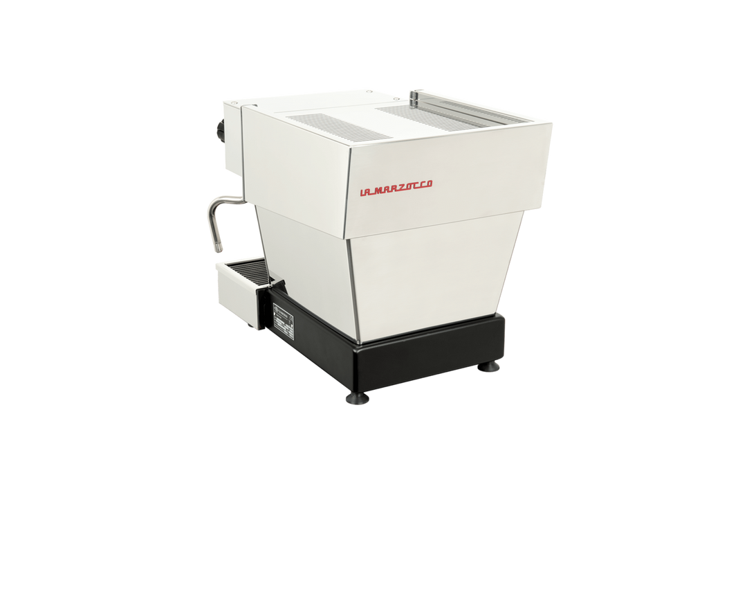 La Marzocco Linea Micra in Weiss – Frontansicht – Coffee Coaching Club