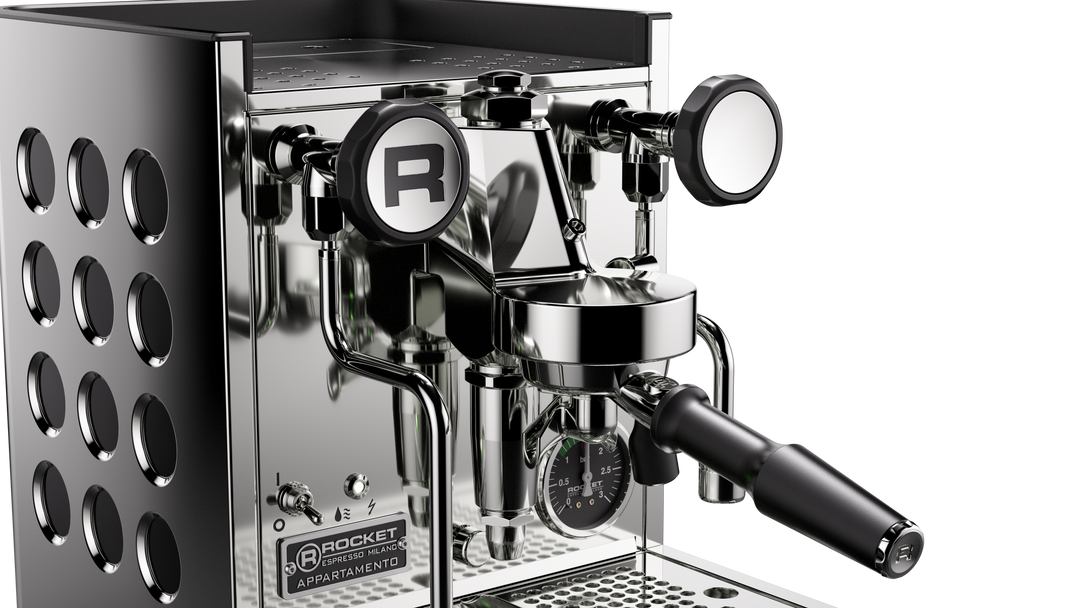Rocket Appartamento TCA Edelstahl Schwarz Seitenansicht – Coffee Coaching Club 3