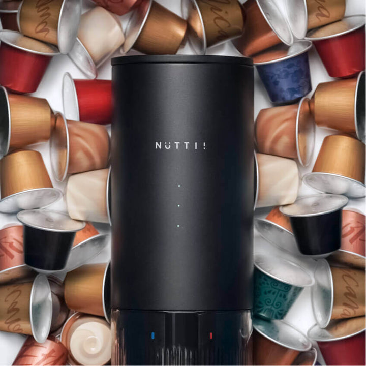 Timemore × Nuttii E-Coffee – Detailansicht Kaffeekapsel – Coffee Coaching Club