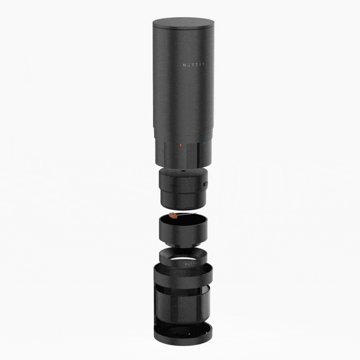 Timemore × Nuttii E-Coffee Portable Espressomaschine – Aufbewahrung im Halter – Coffee Coaching Club