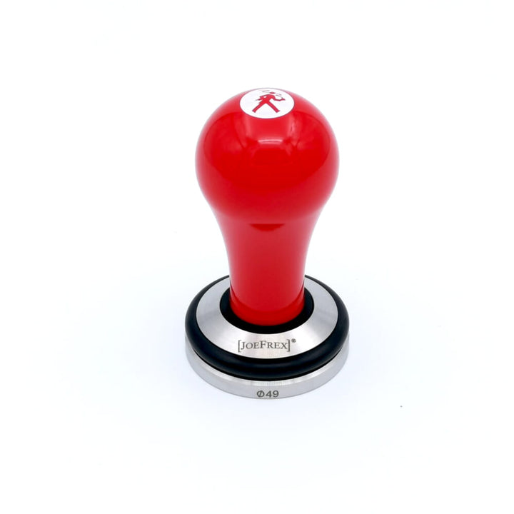 Olympia Express Tamper 49mm rot mit Logo Cremina – Coffee Coaching Club 1