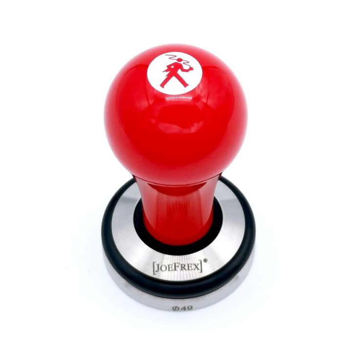 Olympia Express Tamper 49mm rot Edelstahl-Base – Coffee Coaching Club 2