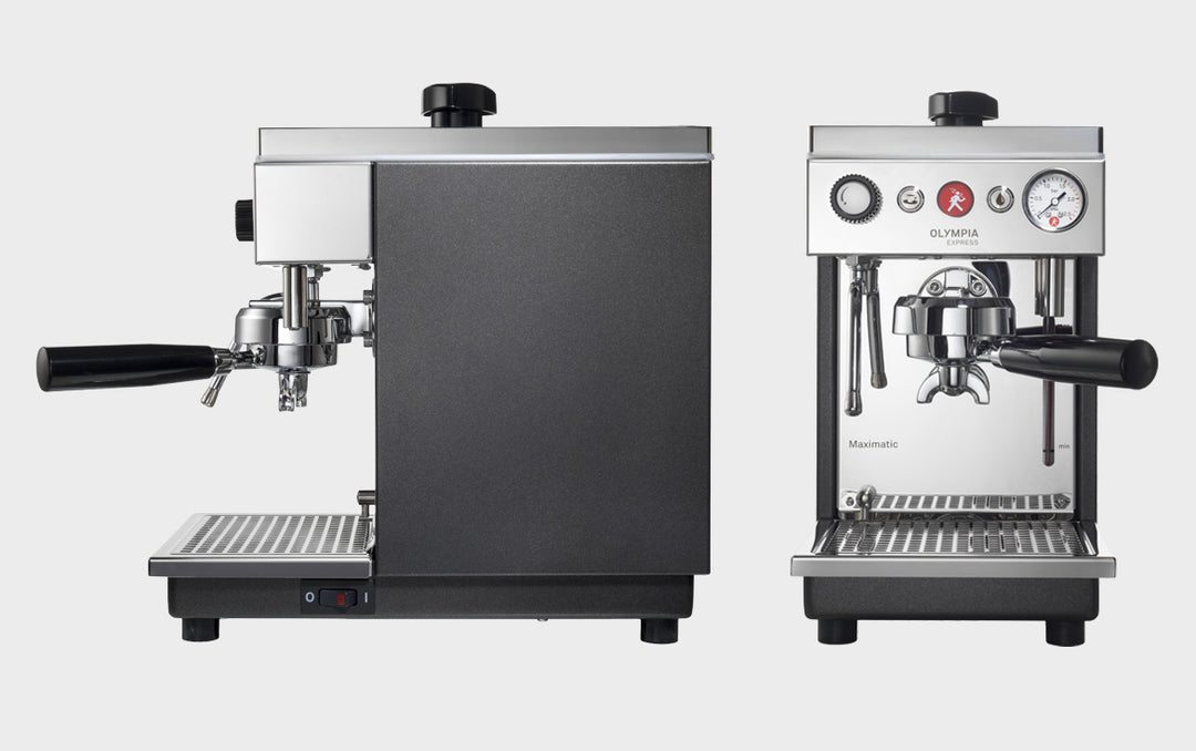 Olympia Express Maximatic – vue de face, photo du fabricant - Coffee Coaching Club 10