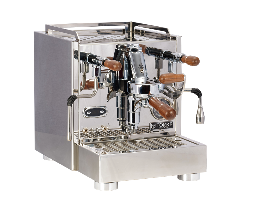 Torre Mariuccia dual boiler with wood accent, PID and rotary pump – Coffee Coaching Club
