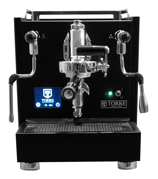 Torre Peppina EVO Premium Dual-Boiler in Komplett Schwarz – Coffee Coaching Club
