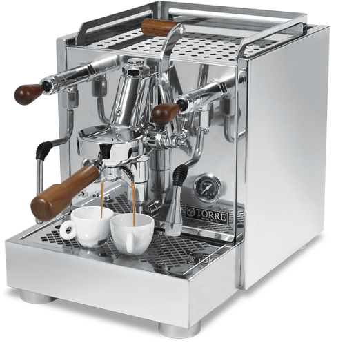 Torre Teresina RS mit Walnuss-Holzakzent und Rotationspumpe – Coffee Coaching Club
