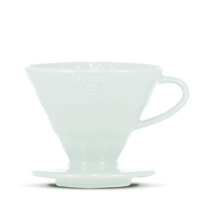 Porte-filtre HARIO V60, porcelaine, bleu clair, 3-4 tasses - Coffee Coaching Club